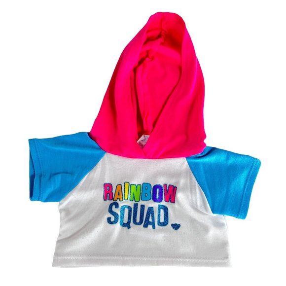 Build A Bear Color Craze Unicorn Plush Rainbow Hoodie Purple Sparkle Stuffed Toy - Picture 9 of 12